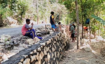 Pembangunan Talud Anggaran Dana Desa 2018