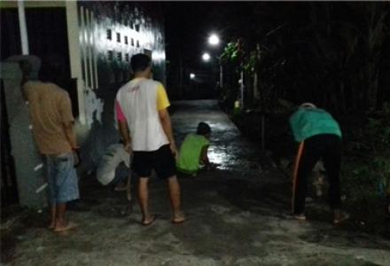 Pembangunan Jalan Lingkungan Pemukiman Ngentak RT 09