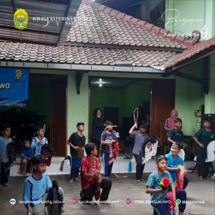 Gladi Bersih Persiapan Festival Dolanan Anak Kalurahan Bangunjiwo Tahun 2022