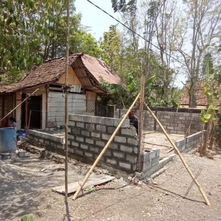 Pembangunan RTLH memanfaatkan Dana Desa Tahun Anggaran 2023