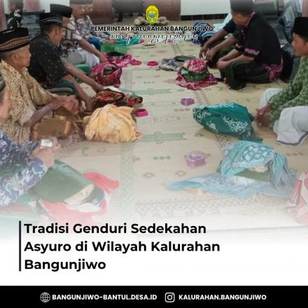 Tradisi Kenduri Sedekah 10 Suro di Kalurahan Bangunjiwo