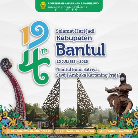 SELAMAT HARI JADI KABUPATEN BANTUL KE-194 TAHUN 2025