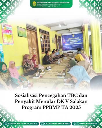 Sosialisasi Pencegahan TBC dan Penyakit Menular di Padukuhan Salakan