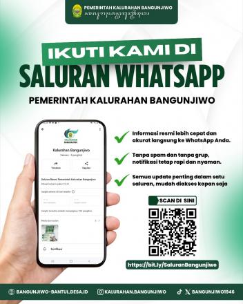 Saluran Whatsapp Pemerintah Kalurahan Bangunjiwo