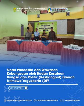 Sinau Pancasila dan Wawasan Kebangsaan bersama Kesbangpol DIY di Bangunjiwo