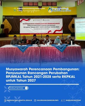 Musrenbangkal Reviev RPJMKal 2021-2028 dan Penyusunan RKPKal TA 2027