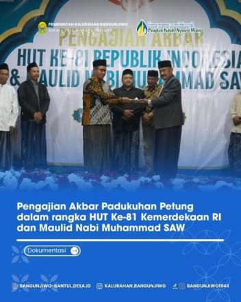 Pengajian HUT RI Ke-81 dan Maulid Nabi Muhammad SAW Padukuhan Petung