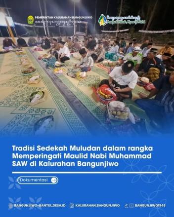 Tradisi Sedekah Mauludan di Kalurahan Bangunjiwo