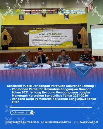 Konsultasi Publik Raperkal RPJMKal 2021-2026 dan RKPKal TA 2027